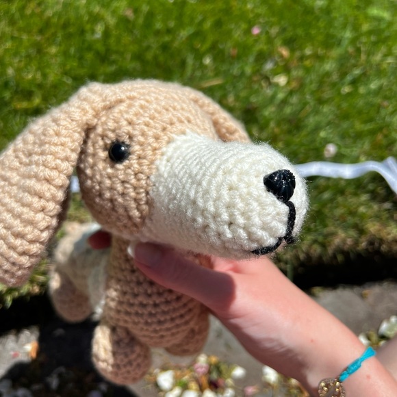 Hand Crocheted Mr. Weenie the Dachshund Stuffed Animal Plushie! - Picture 3 of 14